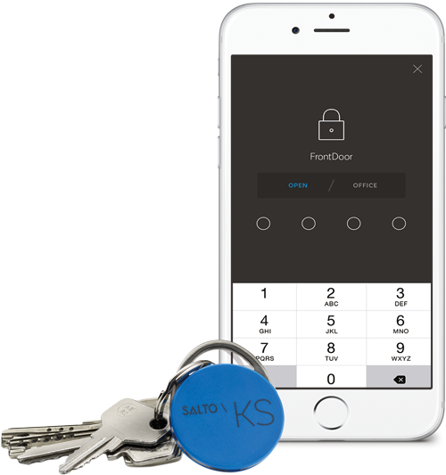 AZISTA-Sicherheitstechnik, Salto-KS, Tag, Handy, Zutrittskontrolle, elektronisches Schloss, Sicherheitstechnik, digitale Schließanlage, elektronische Schließanlage, elektronischer Schlüssel, Schließzylinder, Schliesssystem, elektronisches Schliesssystem